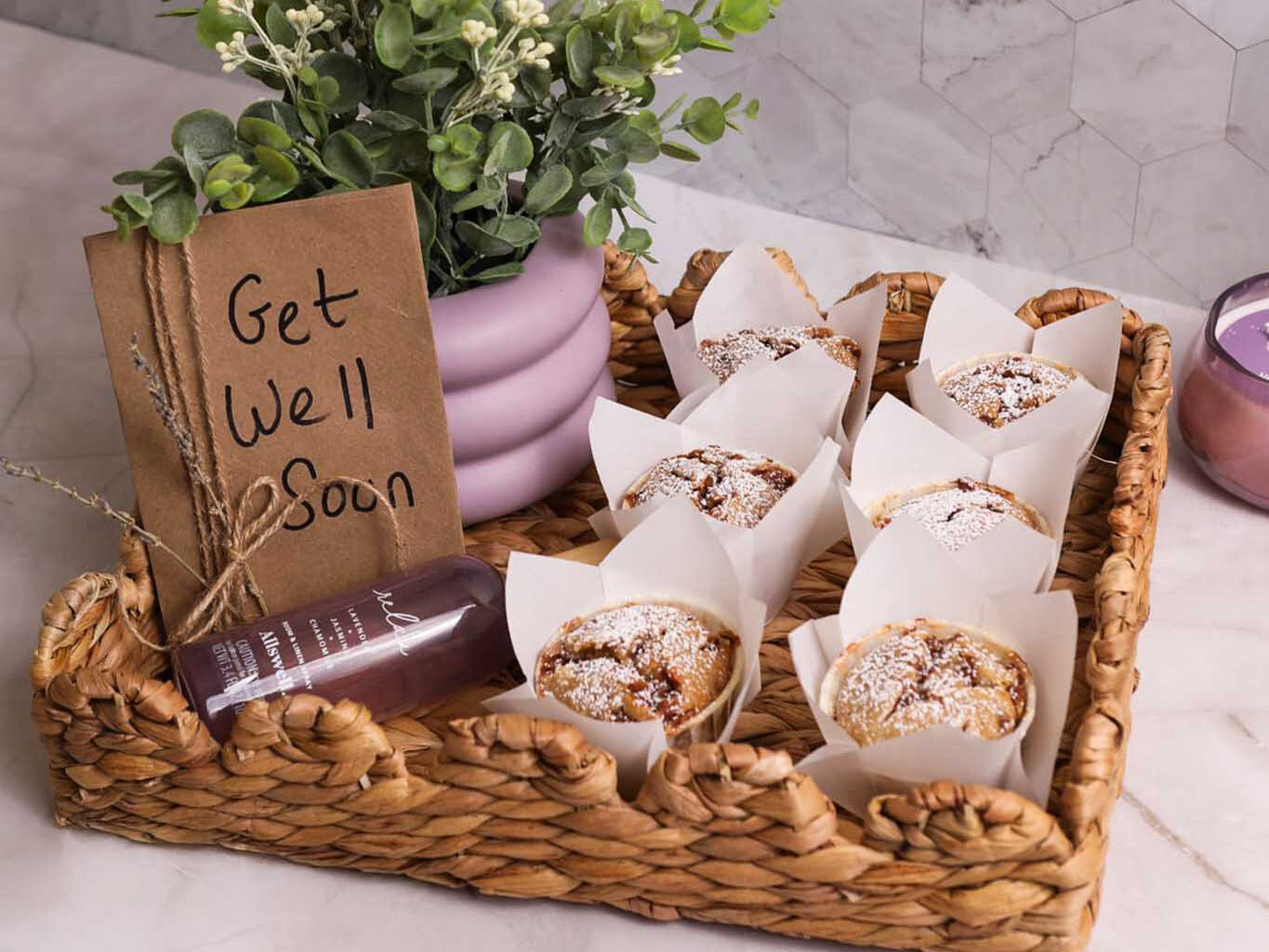 Caramel Banana Muffins