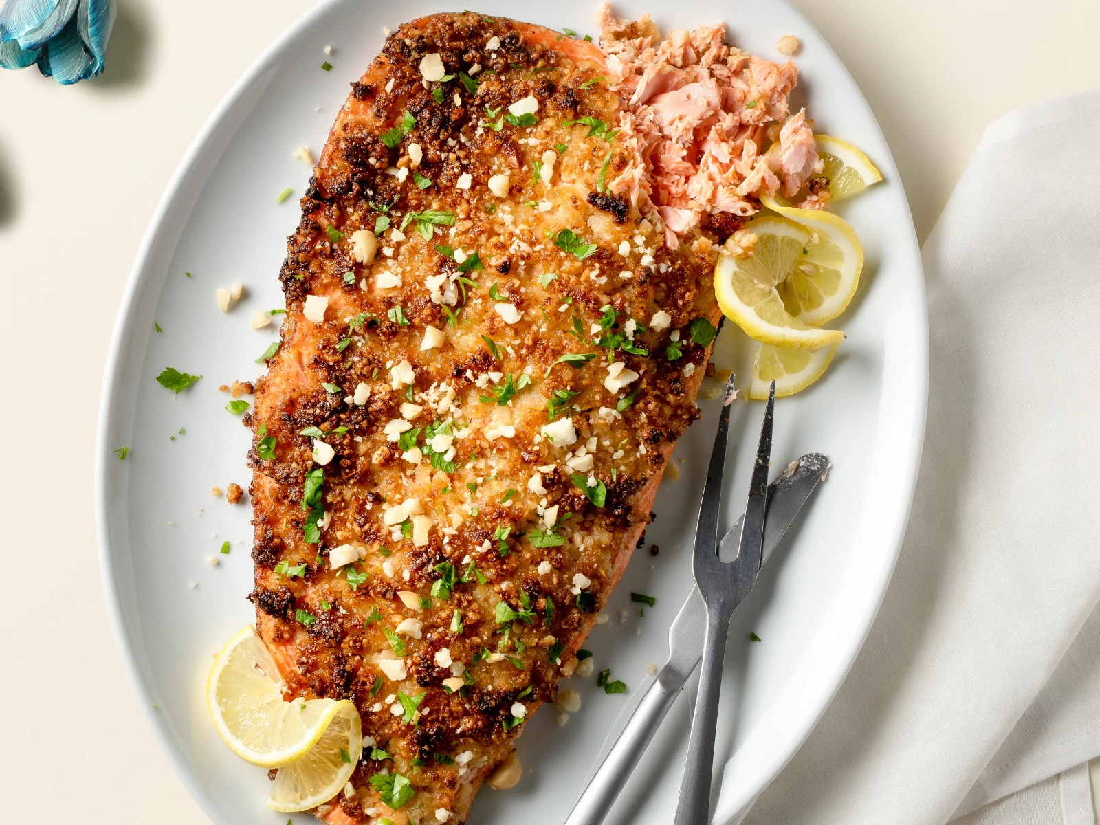 Macadamia-Crusted Salmon