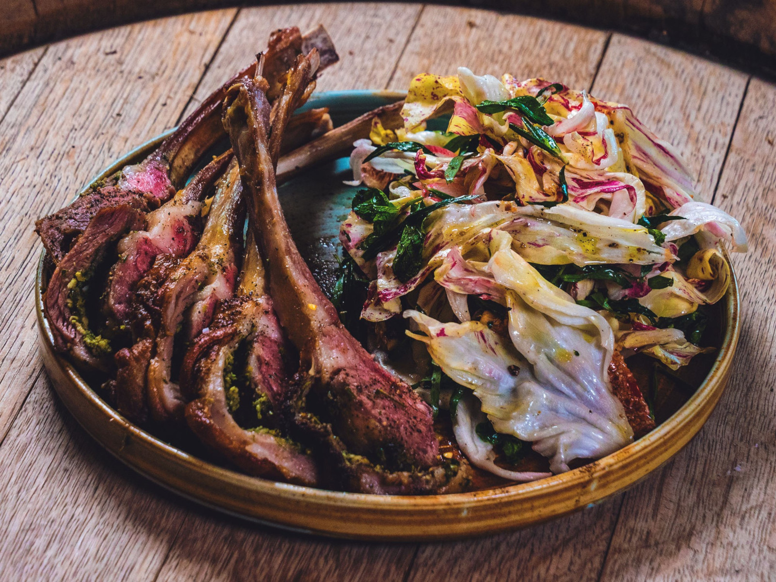 Rack of Lamb with Spring Salad