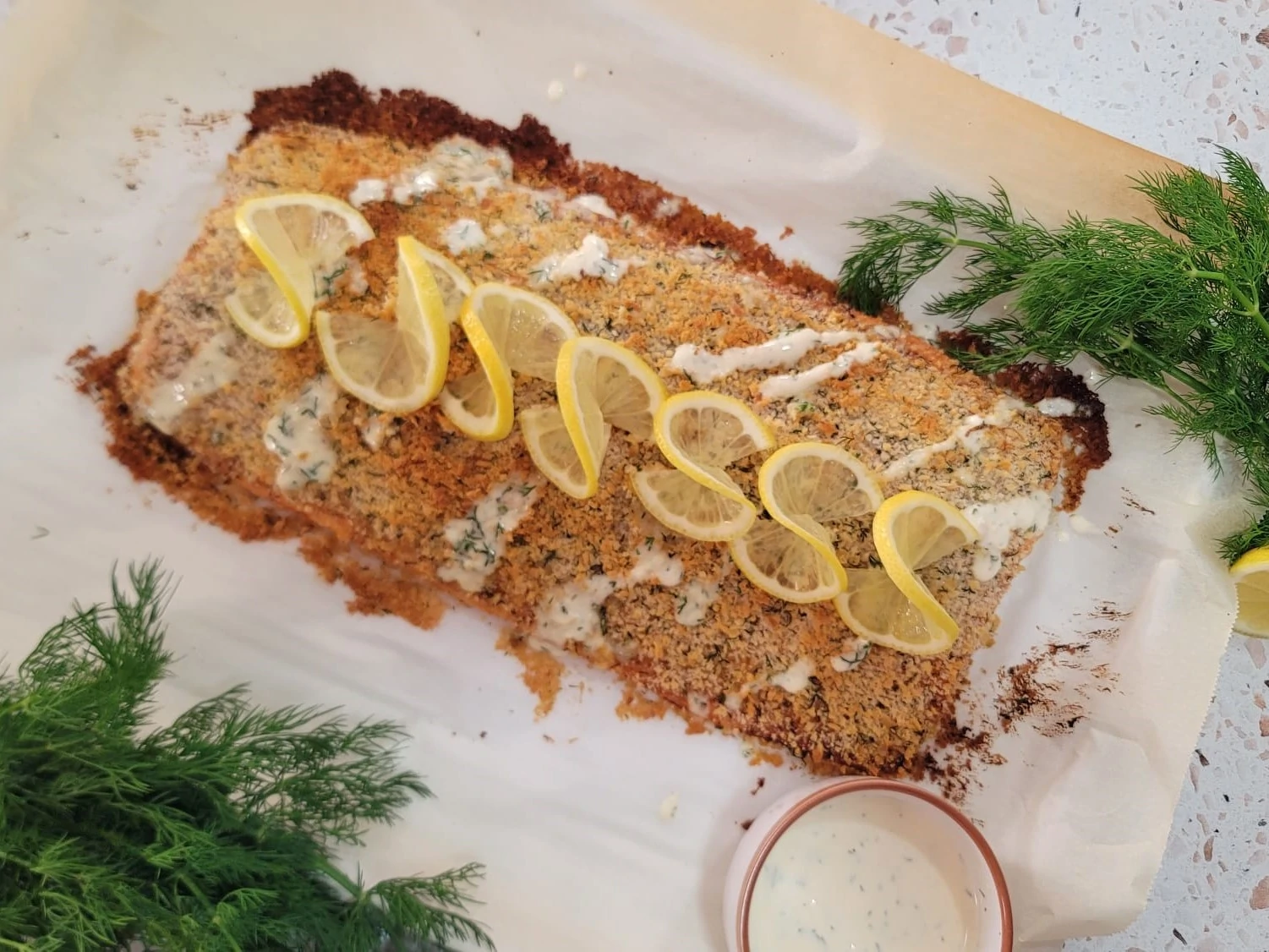 Panko-Crusted Salmon