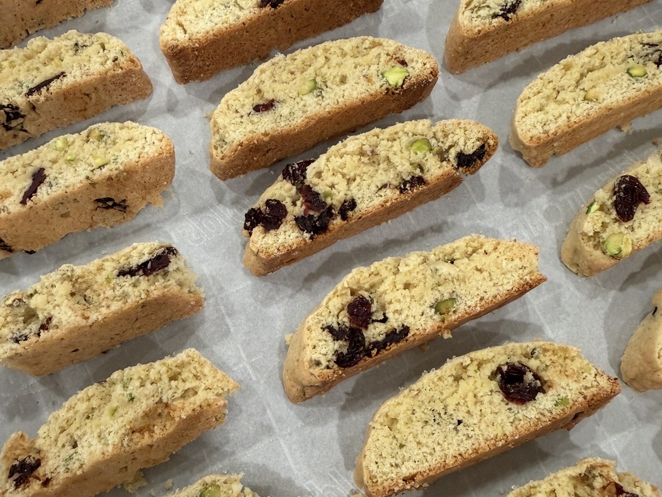 Cherry-Pistachio Biscotti