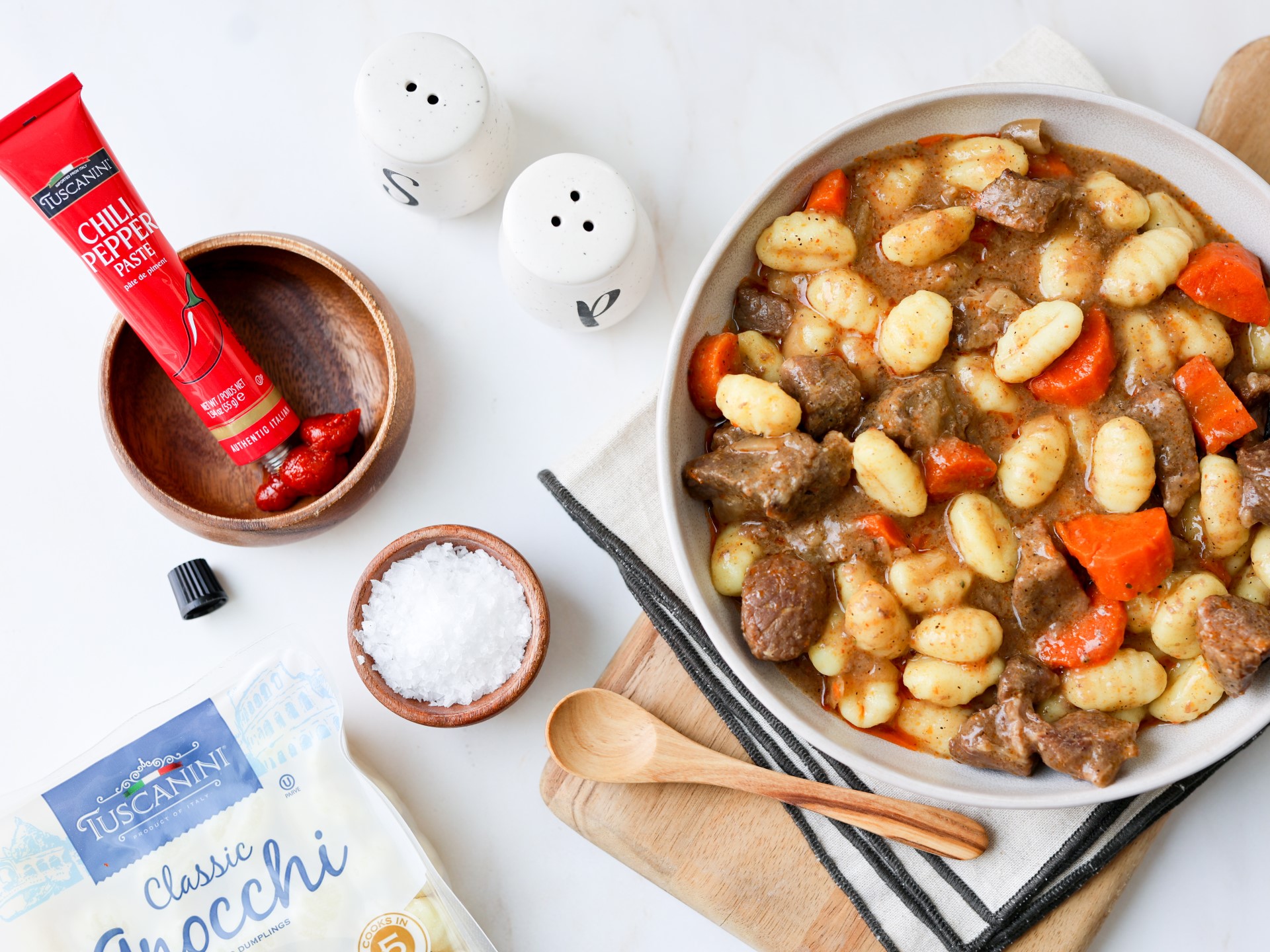 Beef Goulash with Gnocchi